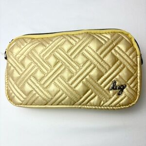 Lug Yellow Quilted RFID Crossbody Travel Organizer Bag NWT